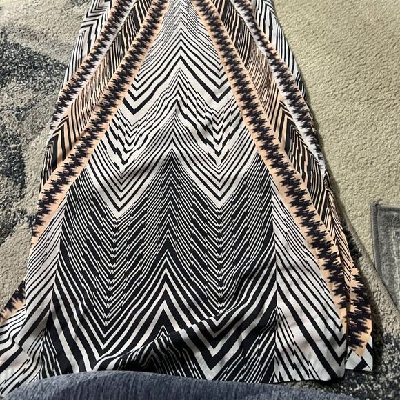 Anthropologie HD in Paris Solstice Printed 100% Silk Sleeveless Midi Shift Dress - Picture 9 of 14